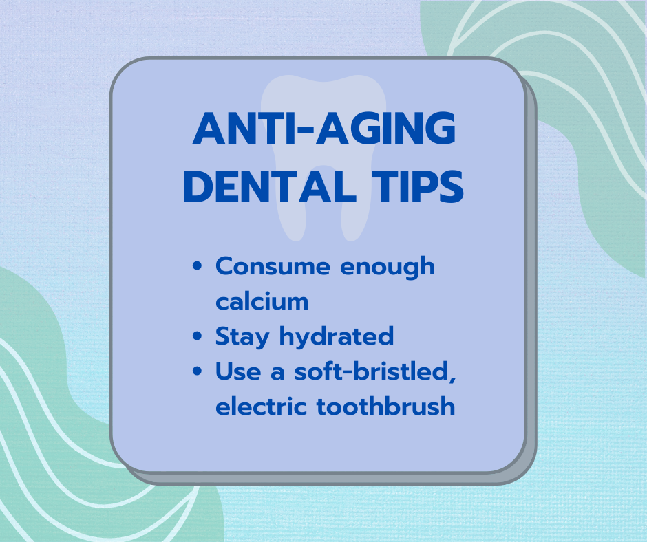 consume enough calcium, stay hydrated, use a soft-bristled electric toothbrush